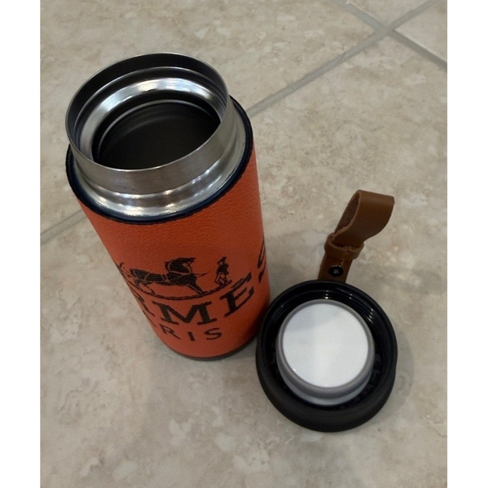 Hermes Stainless Steel Travel Flask 6" gift with purchase - Picture 7 of 9